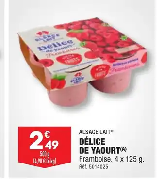 ALDI DÉLICE DE YAOURT offre