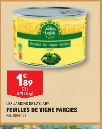 ALDI FEUILLES DE VIGNE FARCIES offre