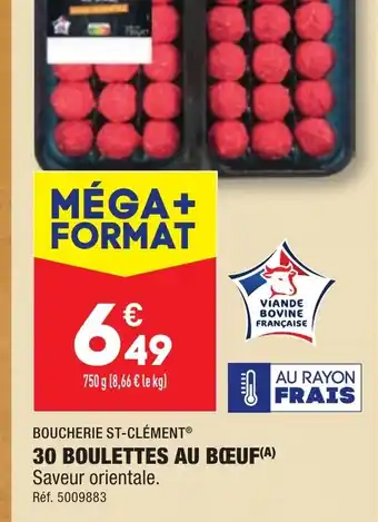 ALDI 30 BOULETTES AU BŒUF offre