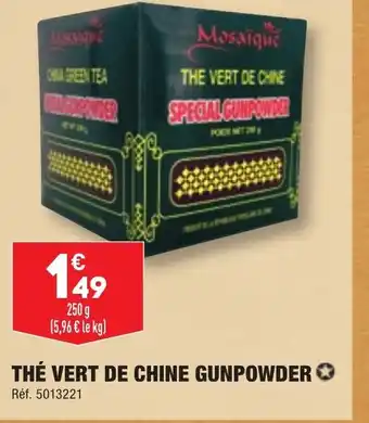 ALDI THÉ VERT DE CHINE GUNPOWDER offre