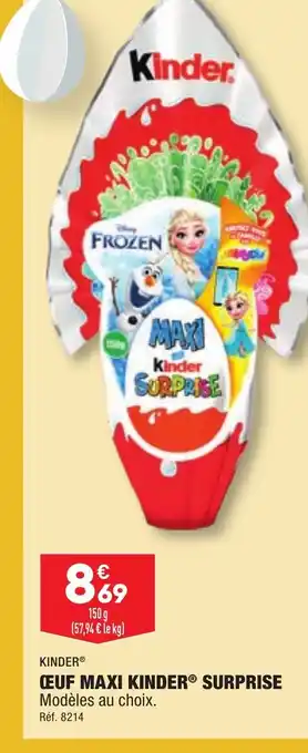 ALDI OEUF MAXI KINDER® SURPRISE offre
