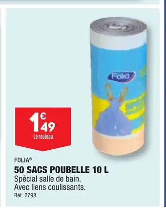 ALDI 50 SACS POUBELLE 10 L offre