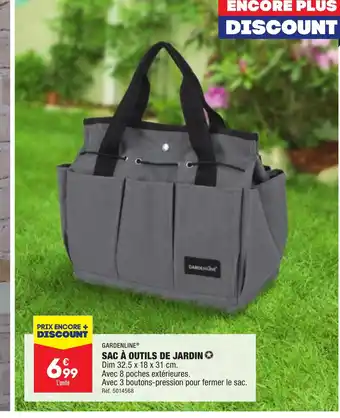 ALDI SAC À OUTILS DE JARDIN offre
