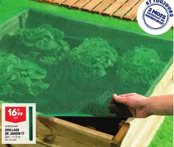 ALDI GARDENLINE® GRILLAGE DE JARDIN offre