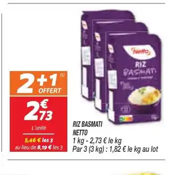 Netto RIZ BASMATI offre