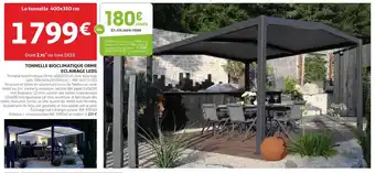 Auchan TONNELLE BIOCLIMATIQUE ORME ECLAIRAGE LEDS offre