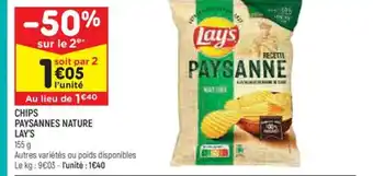 Leader Price CHIPS PAYSANNES NATURE offre