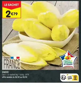 Leader Price ENDIVE offre