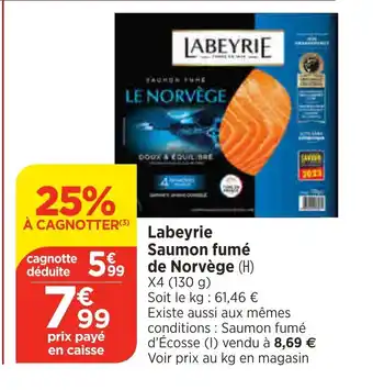 Bi1 Labeyrie Saumon fumé offre