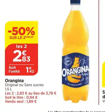 Bi1 Orangina offre