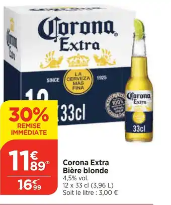 Bi1 Corona Extra Bière blonde 4,5% vol. offre