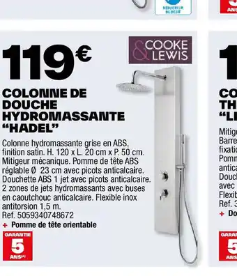 Brico Dépôt COLONNE DE DOUCHE offre