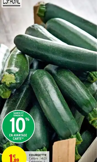 Intermarché COURGETTE offre