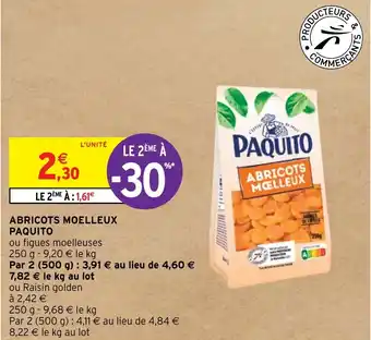 Intermarché ABRICOTS MOELLEUX PAQUITO offre