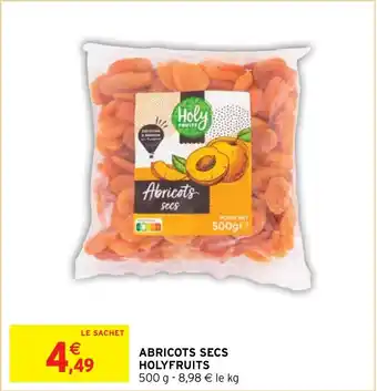 Intermarché ABRICOTS SECS HOLYFRUITS offre