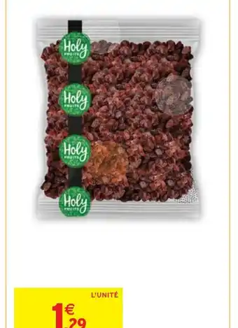 Intermarché RAISINS SULTANINE HOLYFRUITS offre
