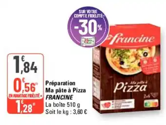 G20 Preparation Ma pâte à Pizza FRANCINE offre