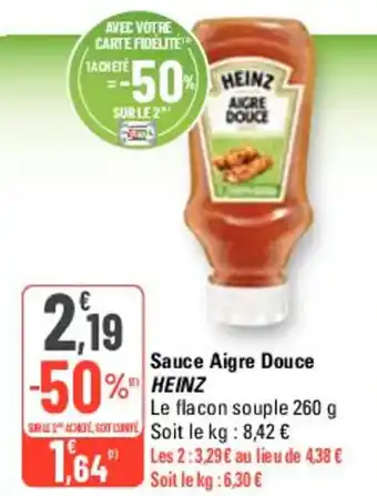 G20 Sauce Aigre Douce HEINZ offre