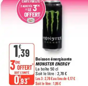 G20 Boisson énergisante MONSTER ENERGY offre