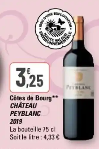 CĂŽtes de Bourg** CHĂTEAU PEYBLANC 2019