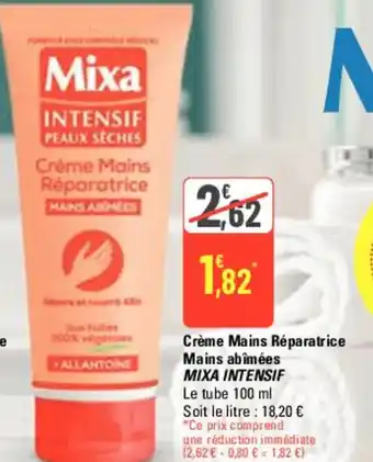 CrÚme Mains Réparatrice Mains abßmées MIXA INTENSIF
