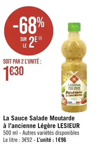 La Sauce Salade Moutarde à l'ancienne Légère LESIEUR 500