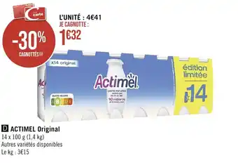 Casino Supermarchés ACTIMEL Original offre