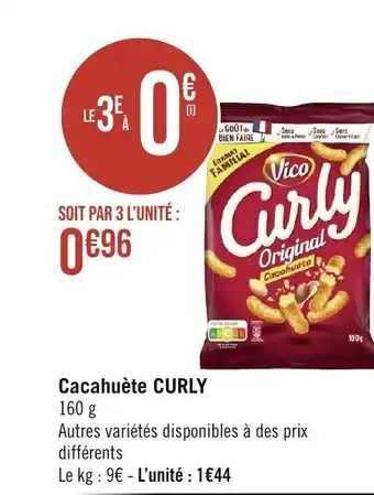 Cacahuète CURLY