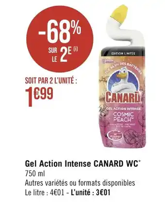 Casino Supermarchés Gel Action Intense CANARD WC* 750 ml offre