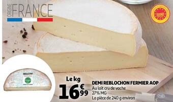 Auchan Demi reblochon fermier aop offre