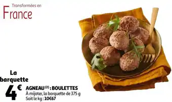 Auchan Agneau : boulettes offre