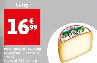 Auchan P'tit basque p'tit basque d'istara offre
