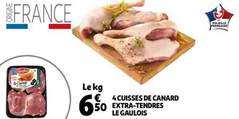 Auchan Le gaulois 4 cuisses de canard extra-tendres offre