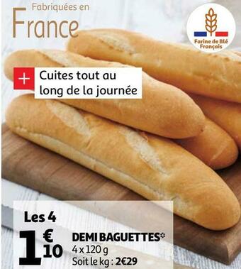 Auchan Demi baguettes offre
