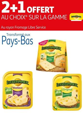 Auchan Leerdammer bon plan sur la gamme leerdammer offre