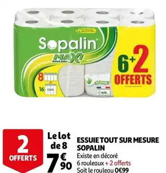 Auchan Sopalin essuie tout sur mesure offre