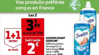 Auchan Soupline assouplissant offre