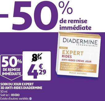 Auchan Diadermine soin du jour expert 3d anti-rides offre