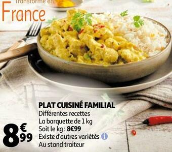 Auchan Plat cuisiné familial offre