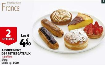 Auchan Assortiment de 4 petits gâteaux offre