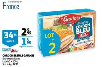 Auchan Le gaulois cordon bleu offre