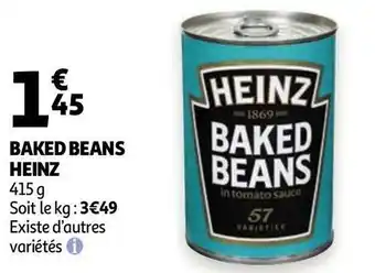 Auchan Heinz baked beans offre