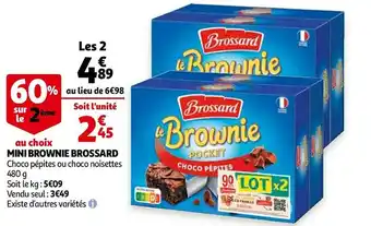 Auchan Brossard mini brownie offre