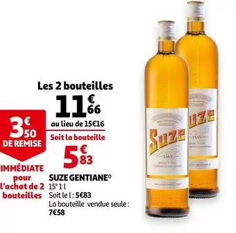 Auchan Suze gentiane offre