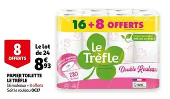 Auchan Le trèfle papier toilette offre