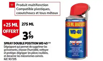 Auchan Spray double position wd 40 offre