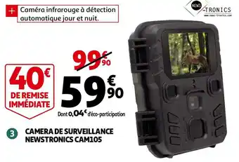 Auchan Newstronics camera de surveillance cam105 offre