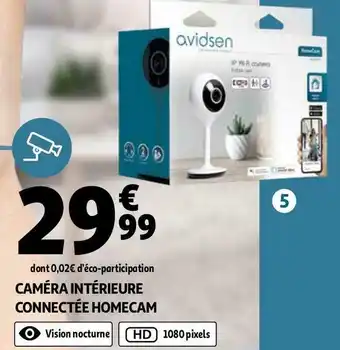 Avidsen caméra intérieure connectée homecam
