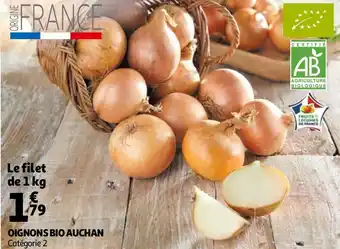 Auchan Auchan oignons bio offre