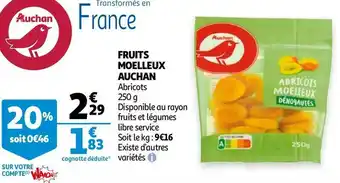 Auchan Auchan fruits moelleux offre